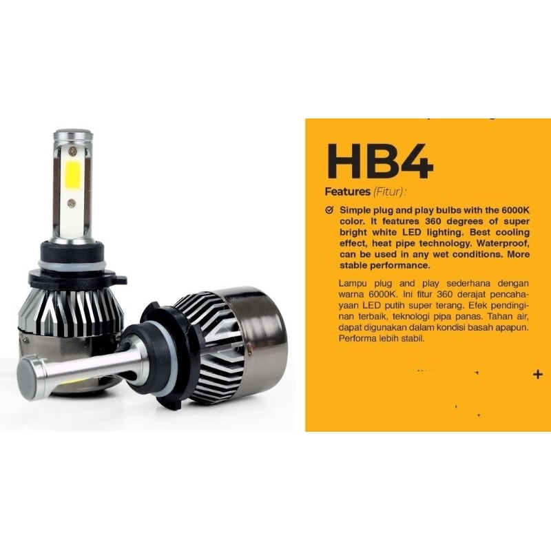 Jual Lampu Led Mobil Warna Headlamp Foglamp H Hb Hb H Nine