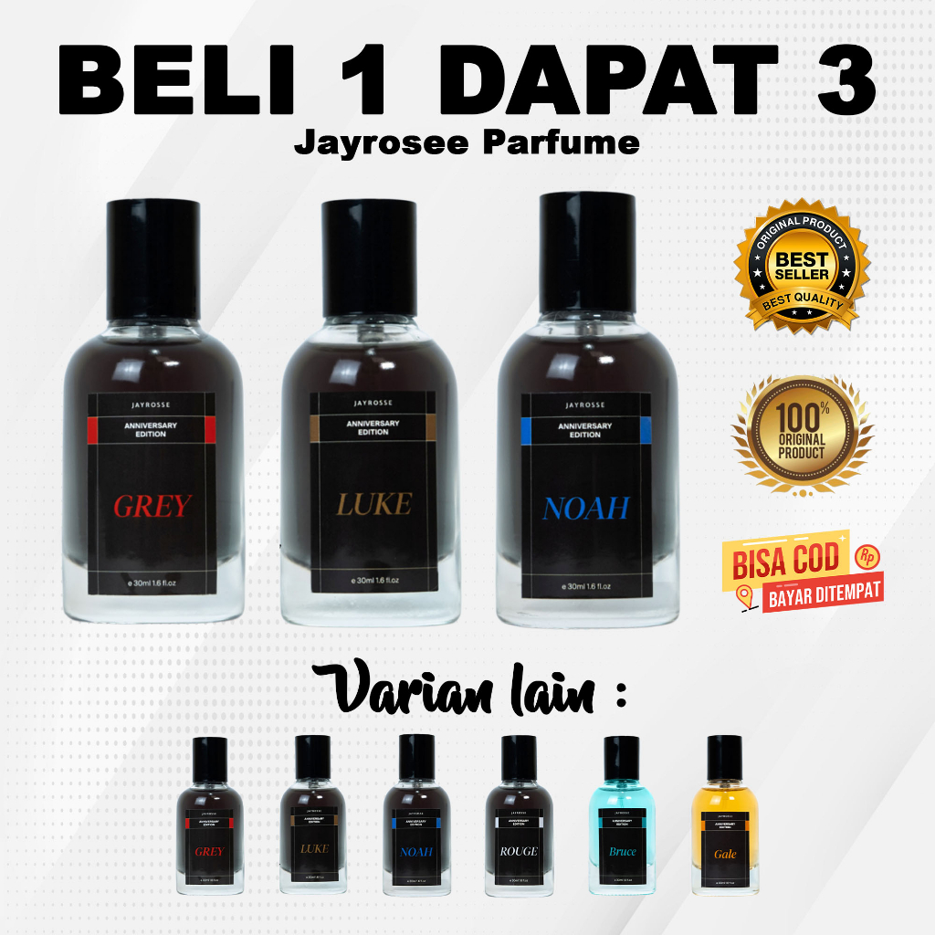 Jual Parfum Jayrosse Promo Beli Dapat Bebas Pilih Aroma Grey Luke