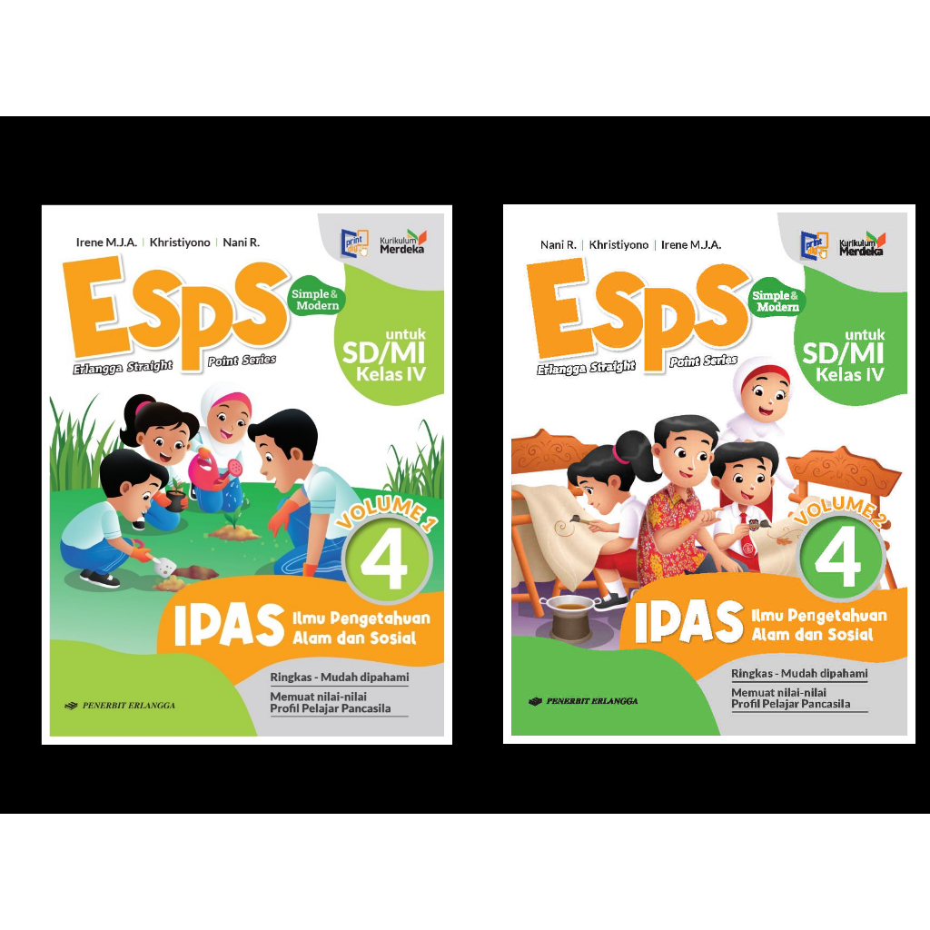 Jual ESPS IPAS VOL 1 2 SD MI Kelas 4 Kurikulum Merdeka Erlangga