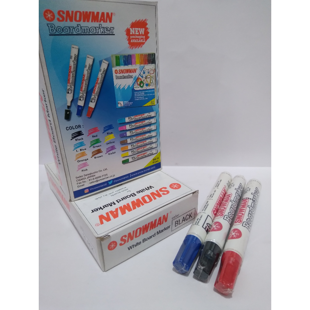 Jual Snowman Spidol Whiteboard Spidol Papan Tulis Shopee Indonesia