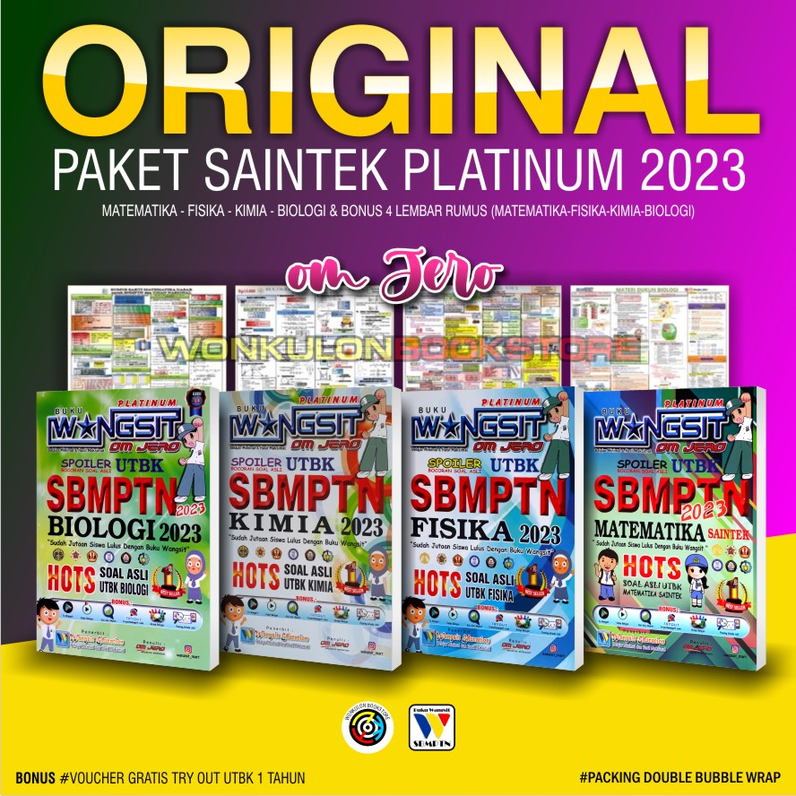 Jual Buku UTBK SBMPTN SAINTEK Platinum 2023 Buku Wangsit 2023