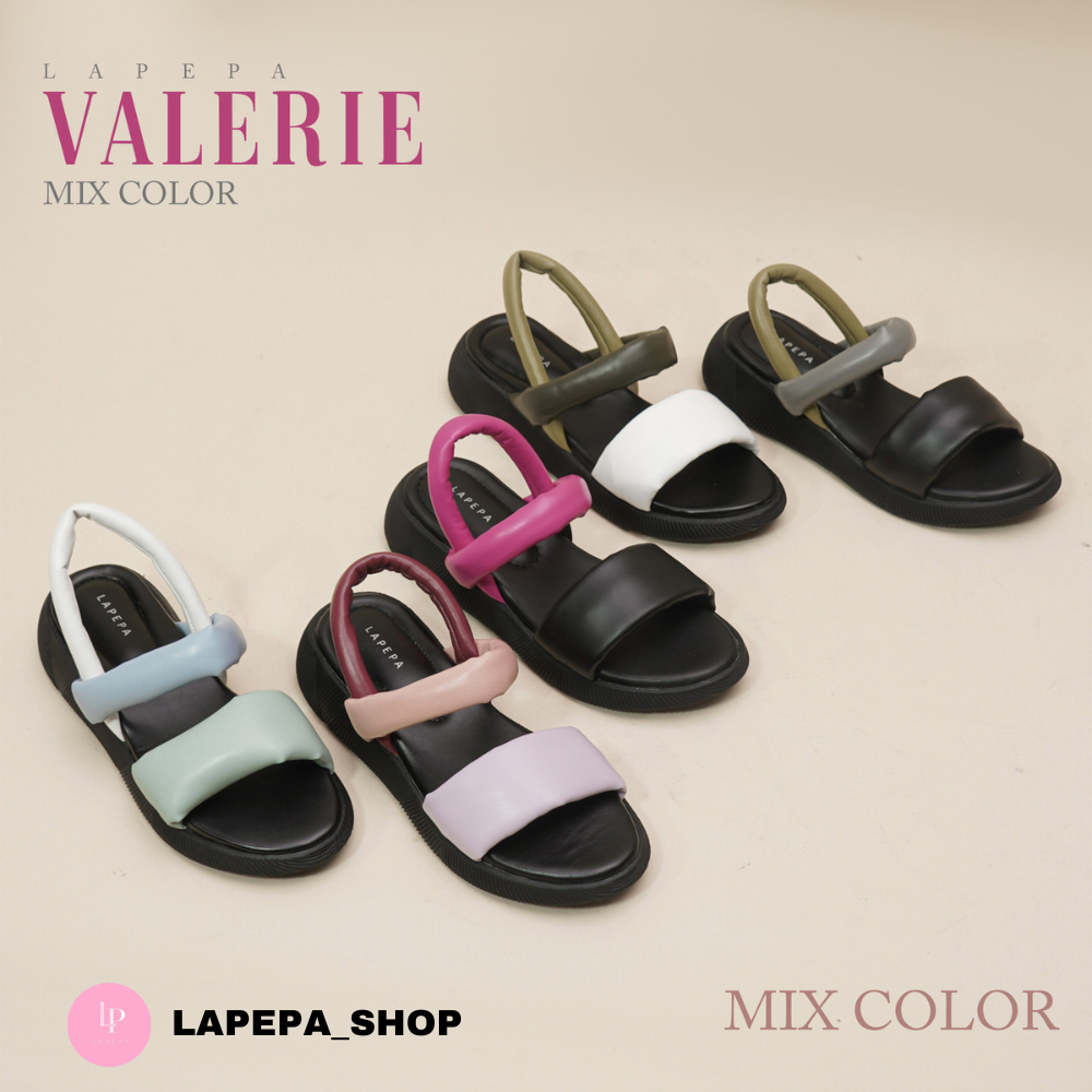 Jual LAPEPA SHOP LAPEPA VALERIE Mix Color Sepatu Sandal Platform