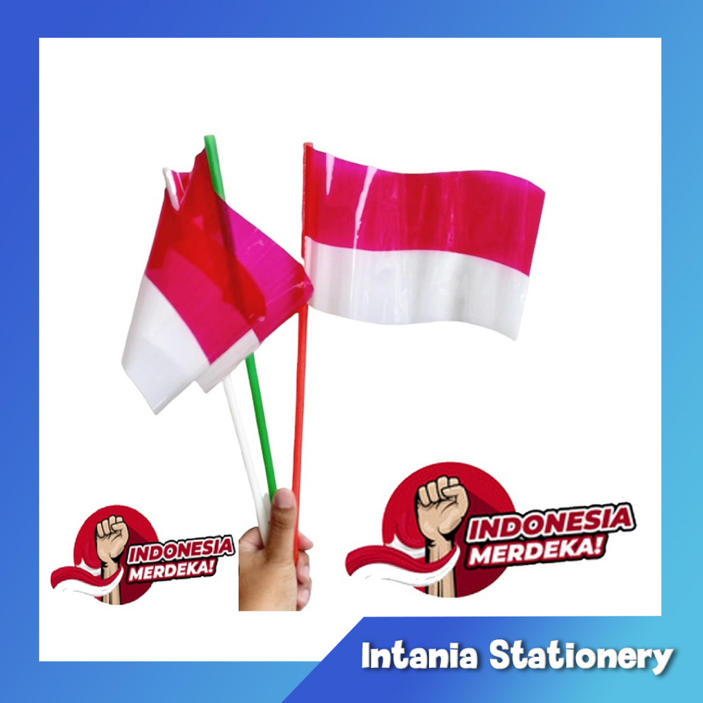 Jual Bendera Merah Putih Dengan Tongkat Tangkai Gagang Bendera Tongkat