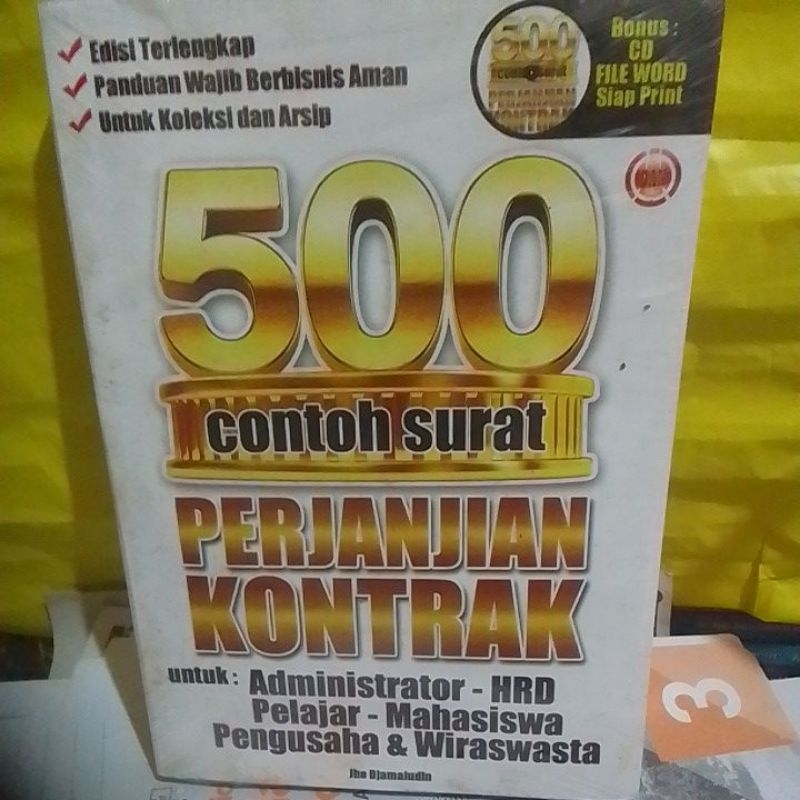 Jual 500 Contoh Surat Perjanjian Kontrak Shopee Indonesia