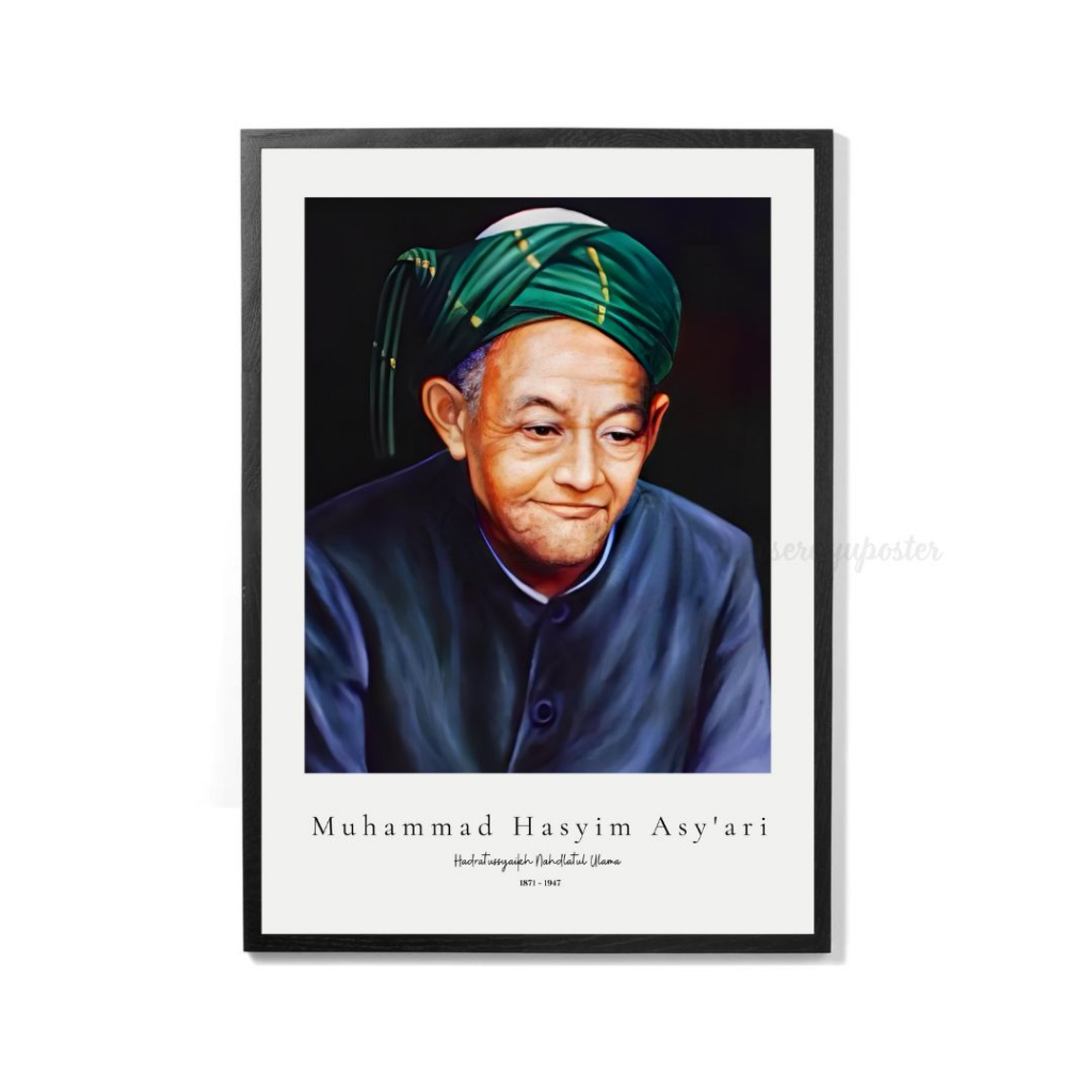 Jual Poster Hasyim Asy Ari Hadratussyaikh Nahdlatul Ulama Art Print