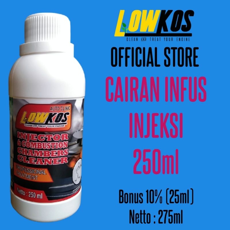 Jual Lowkos Cairan Infus Injeksi Injektor Motor Mobil 500ml Botol HDPE