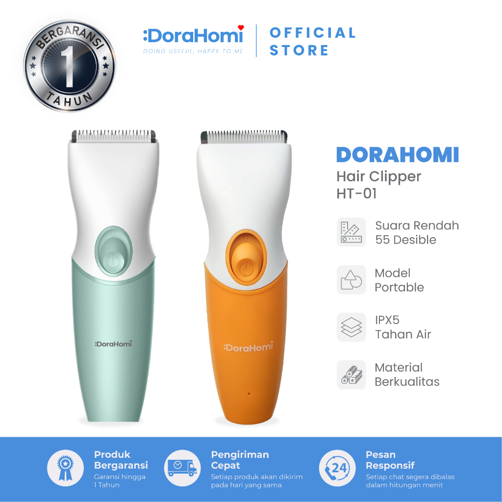 Jual Dorahomi Alat Mesin Cukur Rambut Portable Hair Clipper Electric