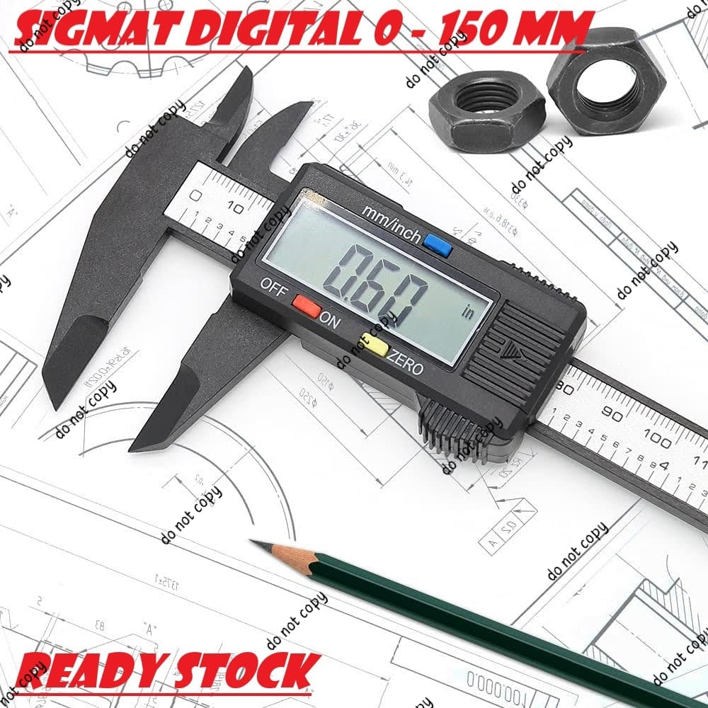 Jual Jangka Sorong Digital Sigmat Sketmat Vernier Caliper Calliper