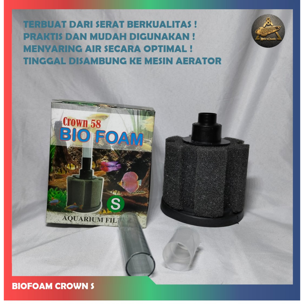 Jual Biofoam Crown S Sponge Filter Crown Bio Foam S Filter Aquarium