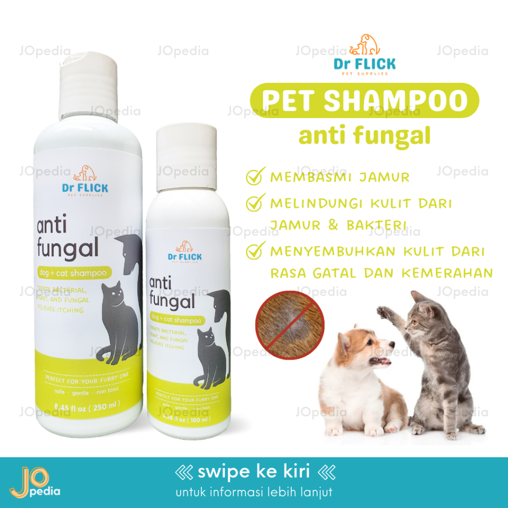 Jual Dr Flick Shampoo Anti Fungal Shampo Kucing Anjing Sampo Jamur