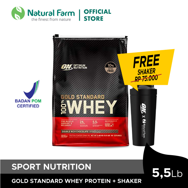 Jual Optimum Nutrition WHEY Gold Standard Chocolate 5 5lb Shaker