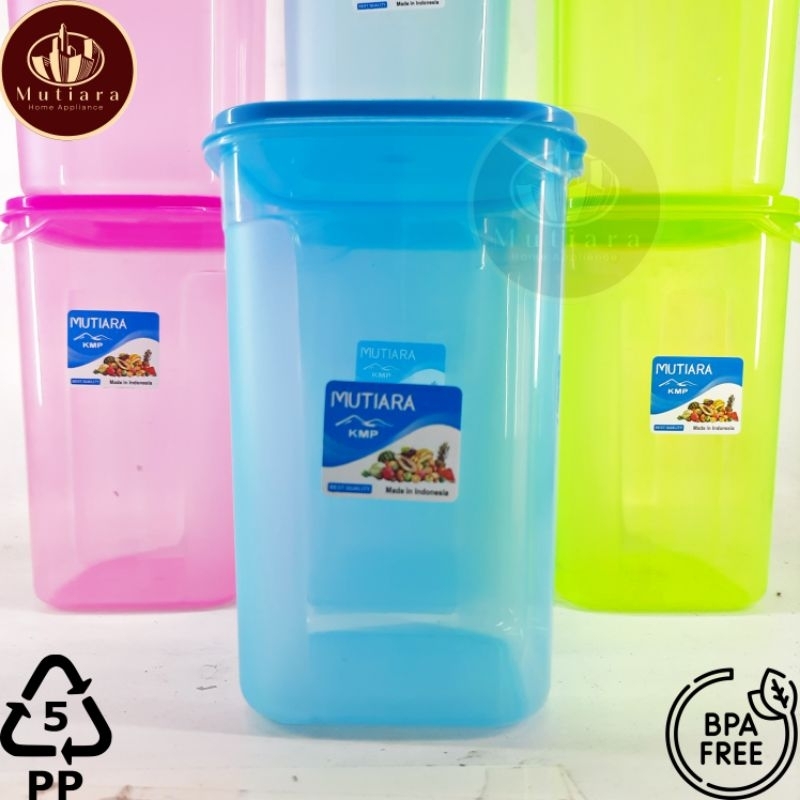 Jual Toples Kotak 1000 Ml 1 Liter Toples Plastik Wadah