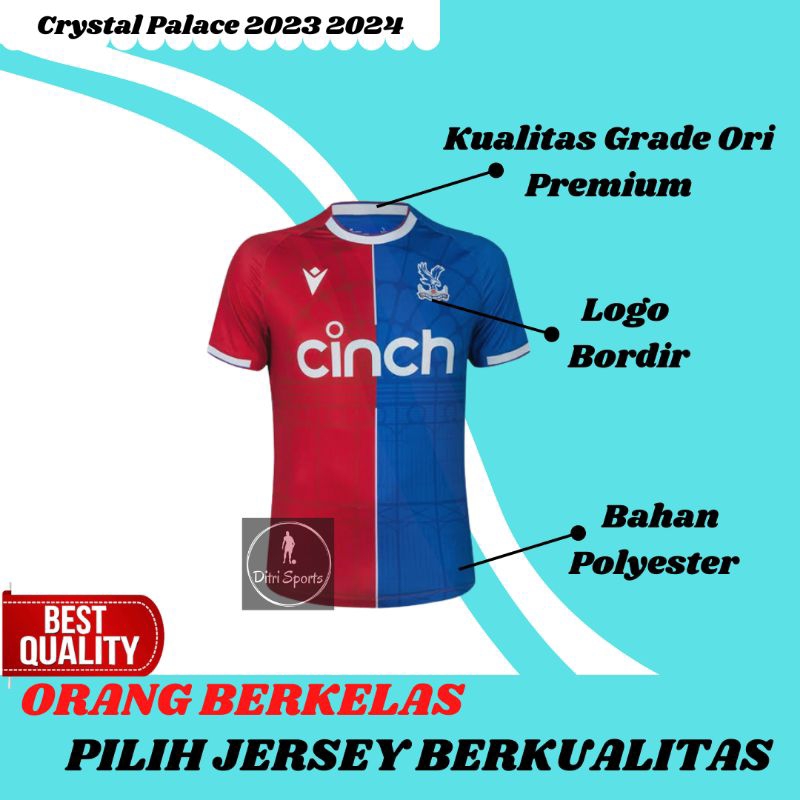 Jual Jersey Crystal Palace Home Baju Sepak Bola Grade Ori Go