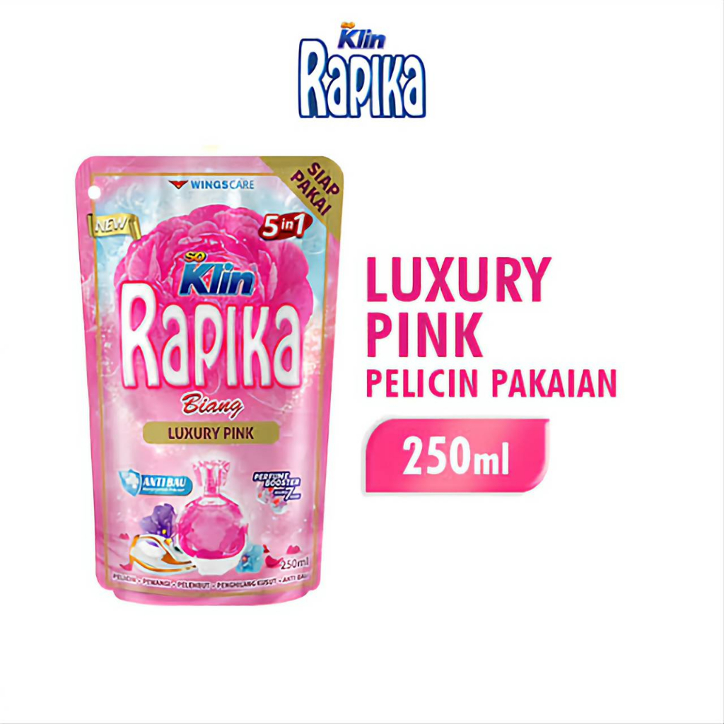 Jual Rapika Pelicin Pakaian Biang 5 In 1 Pink 250Ml Shopee Indonesia