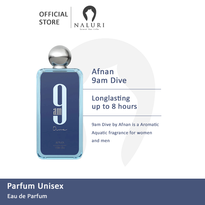 Jual Parfum Original Afnan 9 AM Dive For Unisex EDP 100ml Shopee