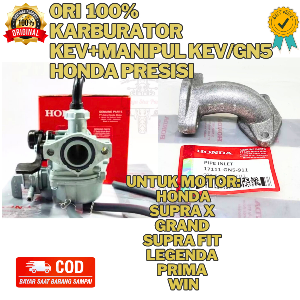 Jual ORI Karburator KEV MANIPUL KEV PAKET LENGKAP ASLI ORIGINAL HONDA