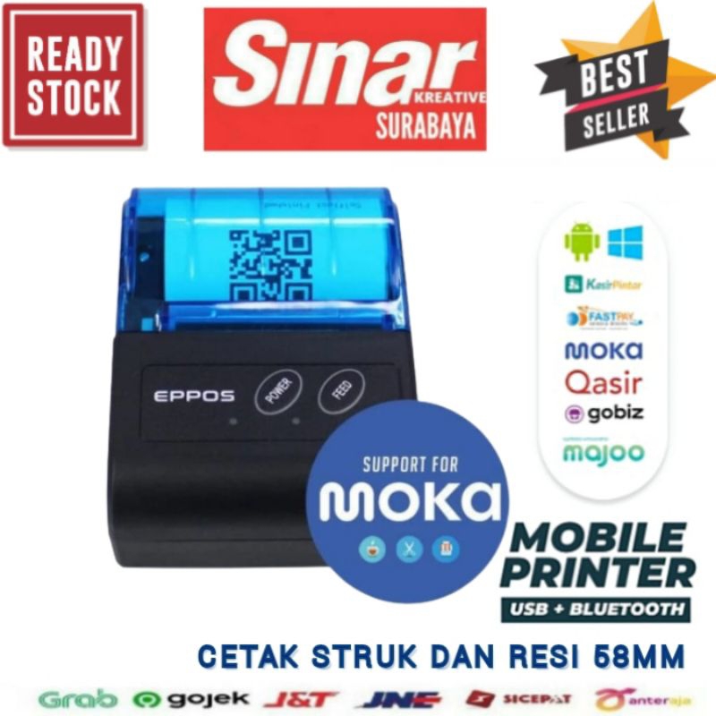 Jual PRINTER BLUETOOTH THERMAL 58MM MPC58 Dan SPX583 CETAK RESI LABEL