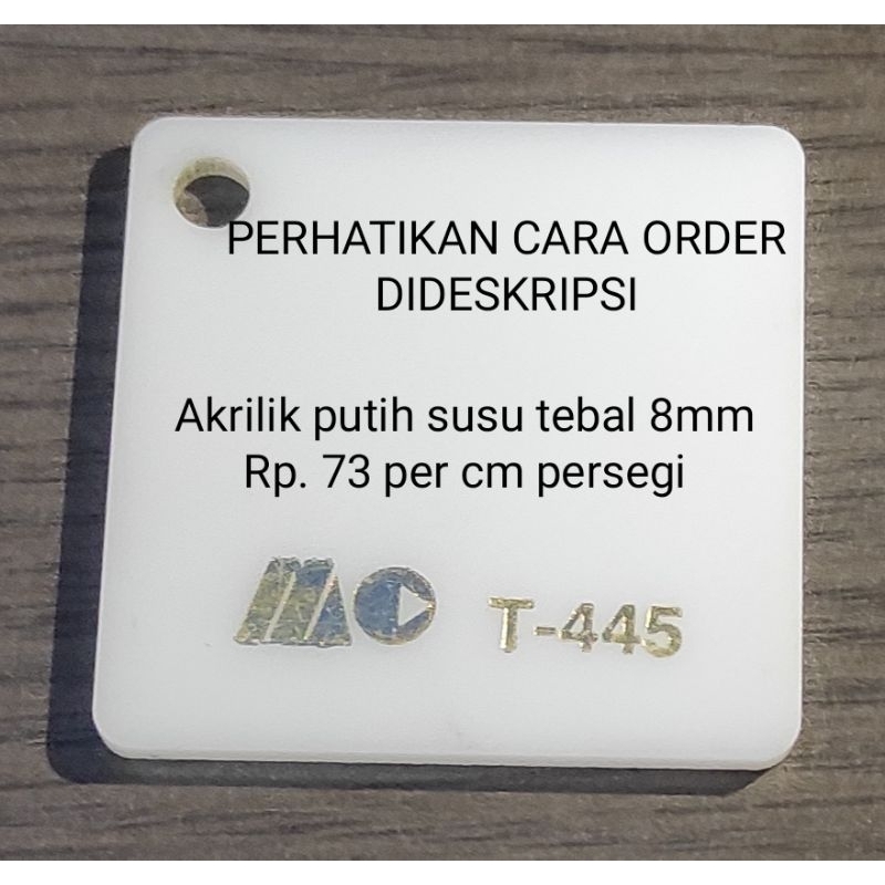 Jual Custom Akrilik Putih Susu Marga Cipta Tebal Mm Rp Per Cm