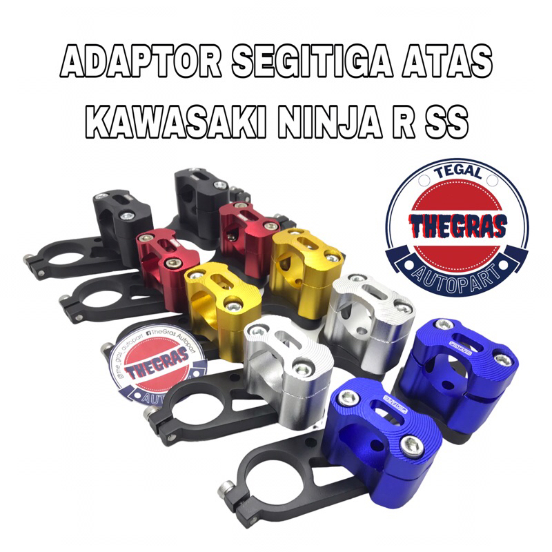 Jual Adaptor Segitiga Atas Untuk Stang Pipa Ninja SS Ninja R Kips