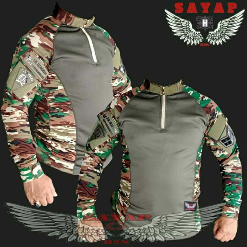 Jual Kaos Bdu Ciangi Army Baju Army Scuba Lengan Panjang Shopee Indonesia