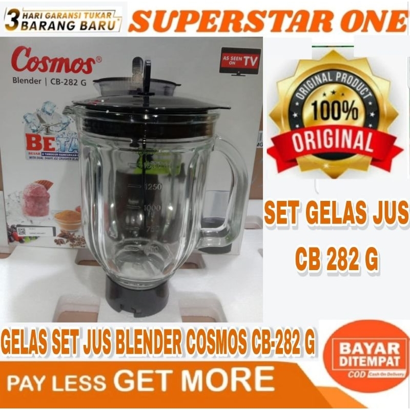 Jual Cosmos Gelas Jus Set Juice Gelas Blender CB 282 G Gelas Jus CB