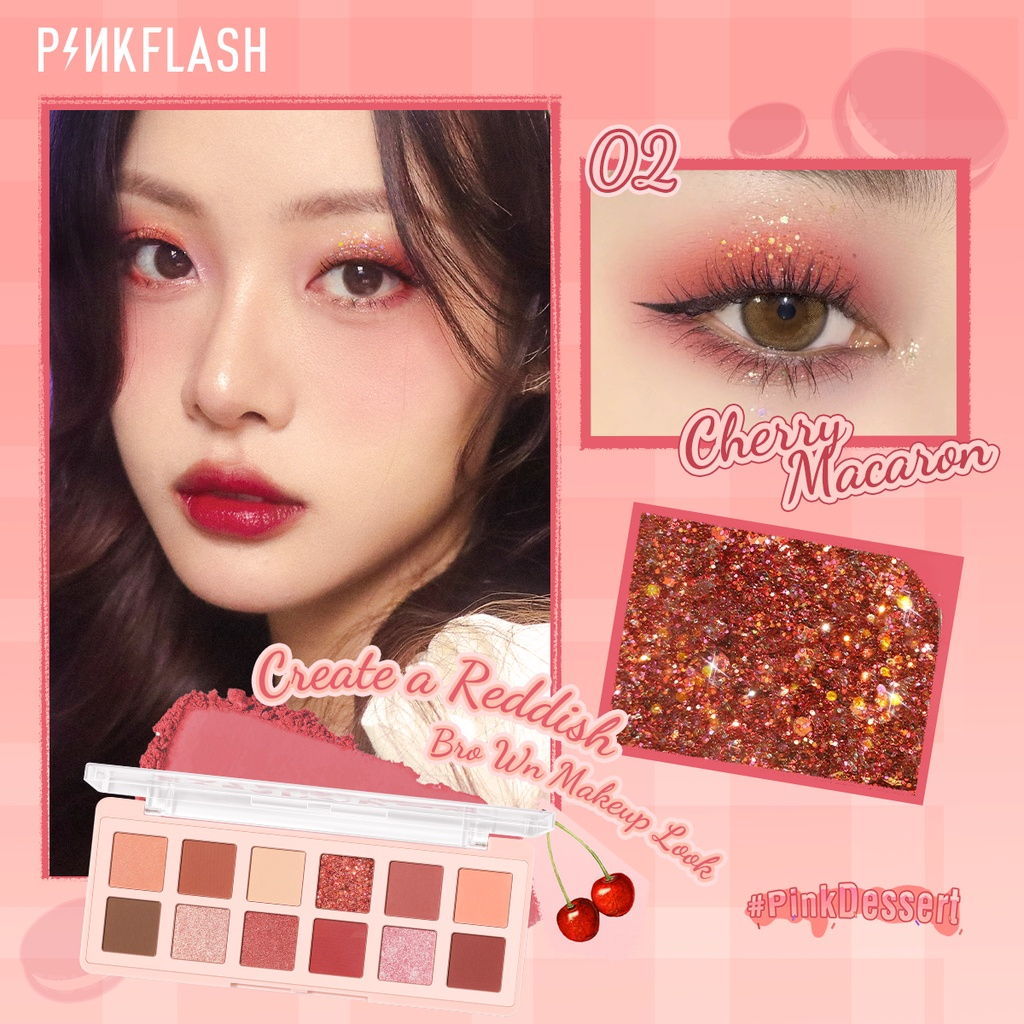 Jual ORIGINAL PF E15 PINKFLASH EYESHADOW Pro Touch Eyeshadow Palette