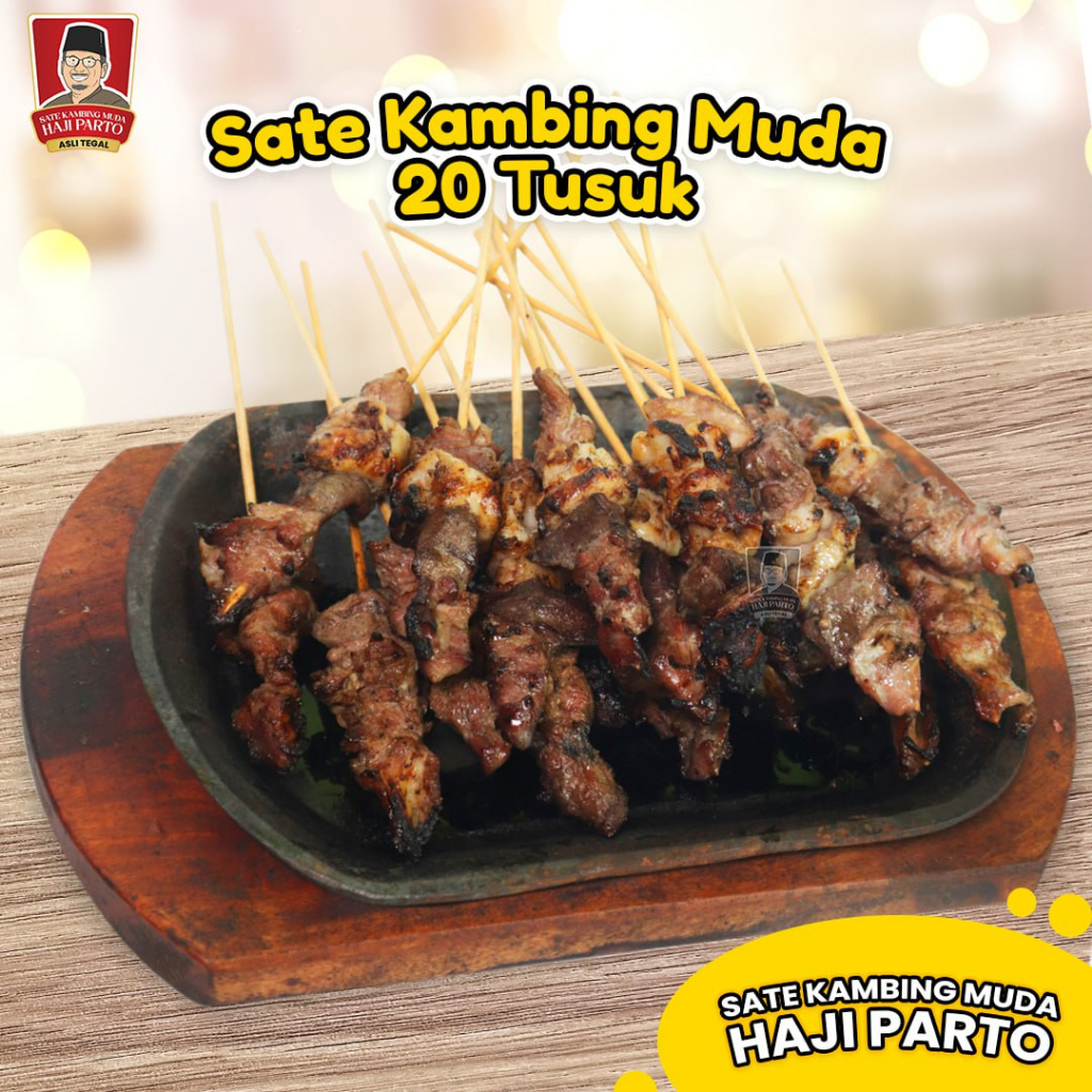 Jual Sate Kambing Muda Balibul Khas Tegal Haji Parto Tusuk Full