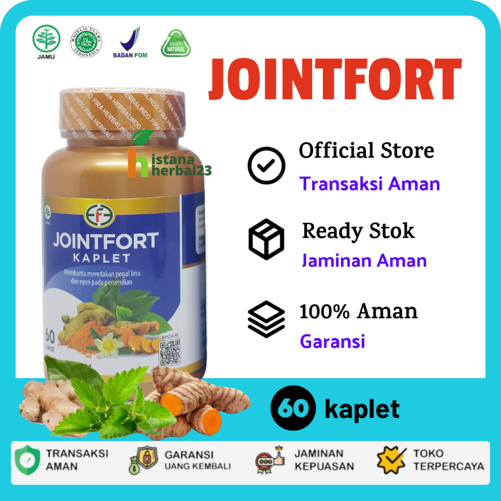 Jual JOINTFORT Original Obat Saraf Kejepit Nyeri Sendi Nyeri Otot Asam