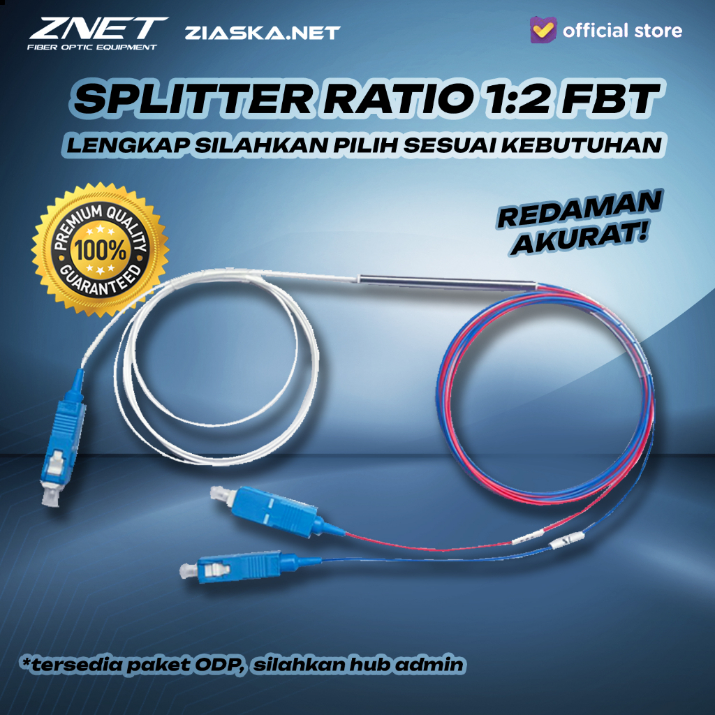 Jual Splitter Ratio Fbt Sc Upc Splitter Rasio Twc Akurat Isi Pack