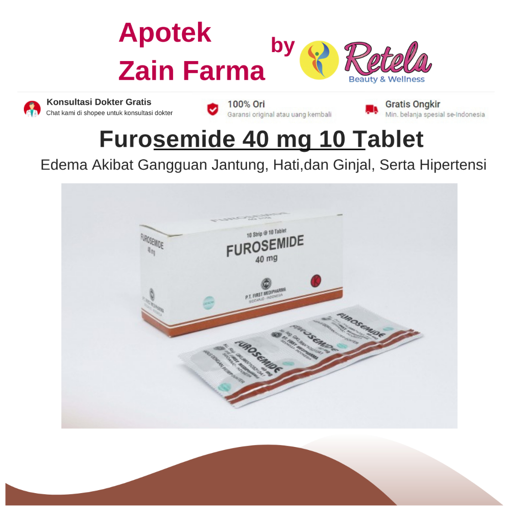 Jual Furosemide Mg Strip Tablet Kimia Farma Shopee Indonesia