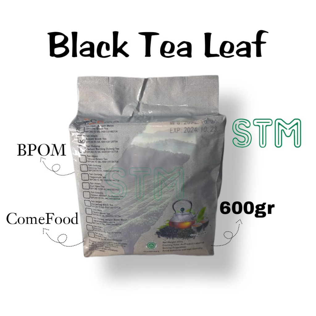 Jual Assam Black Tea Leaf Daun Teh Kering Merah Hitam Jasmine Green