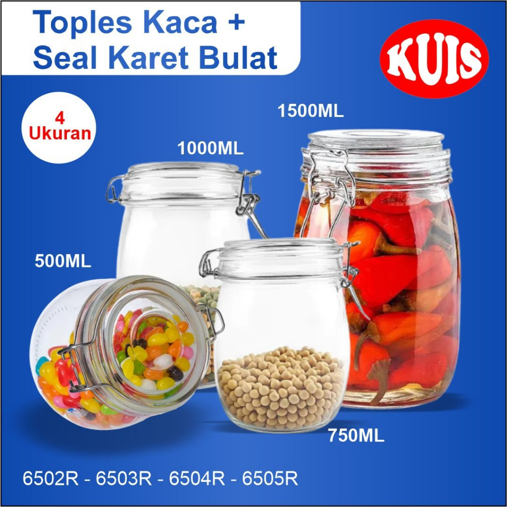 Jual Muranee Toples Kaca Bulat Serba Guna Kedap Udara Shopee Indonesia