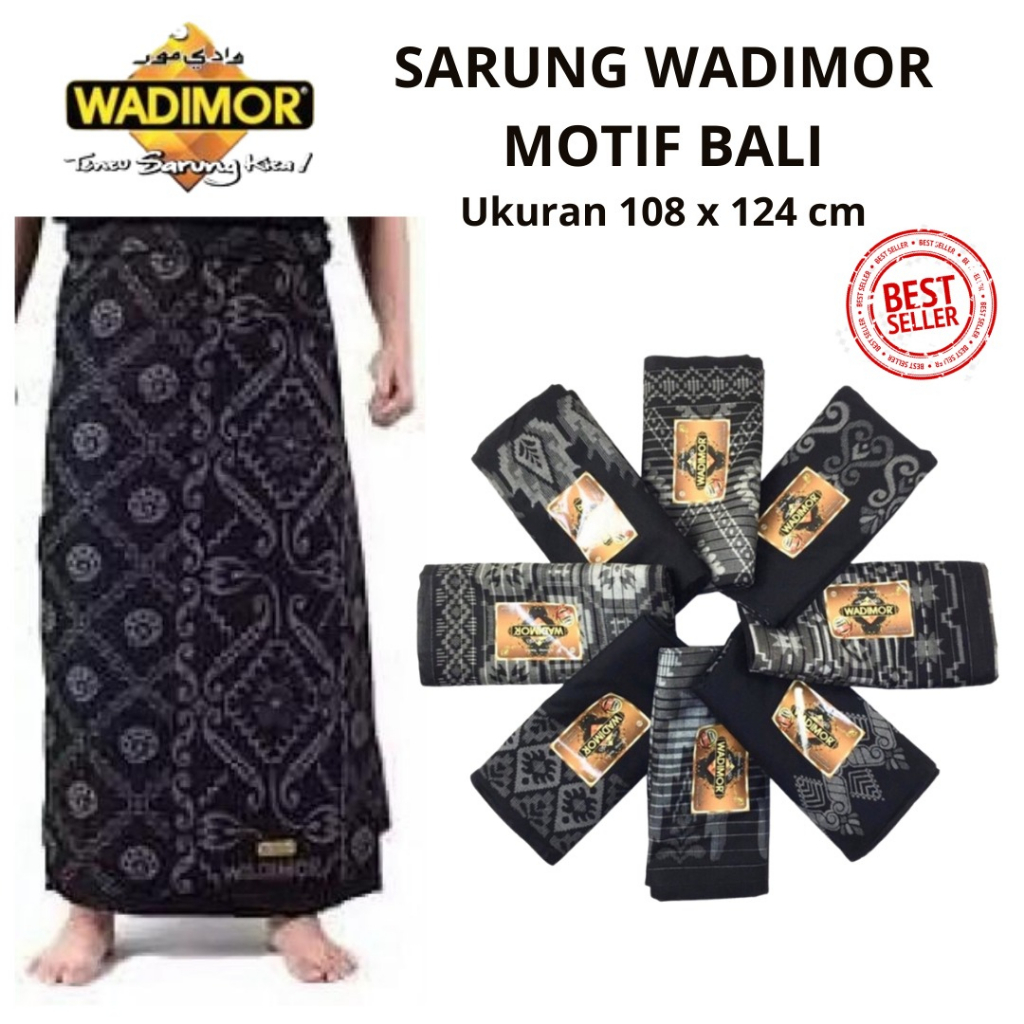 Jual Sarung Wadimor Motif Padang Dan Hitam Putih Kain Tenun Dewasa