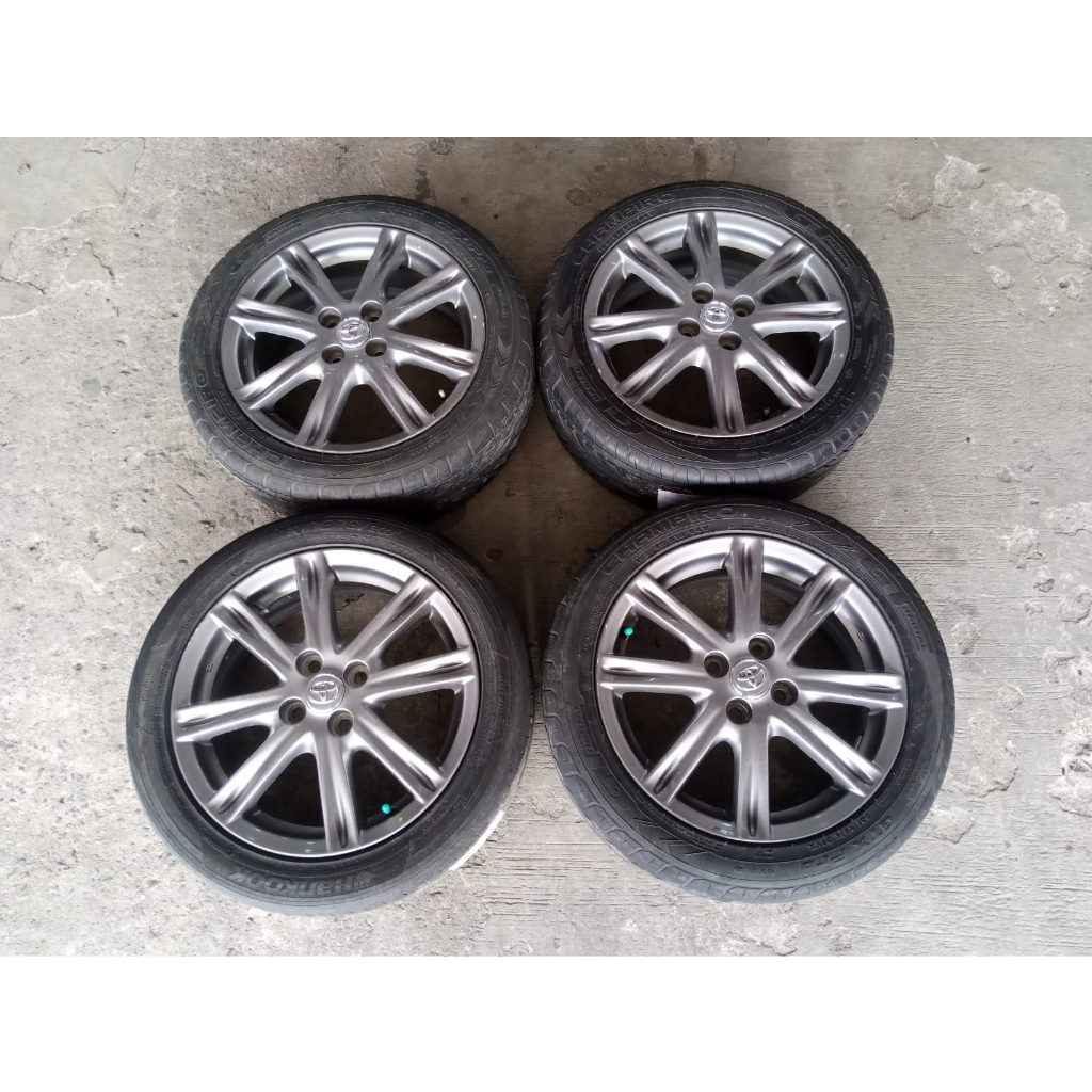 Jual Velg Bekas Racing Oem Toyota Yaris Trd R Ban Gt Radial Shopee