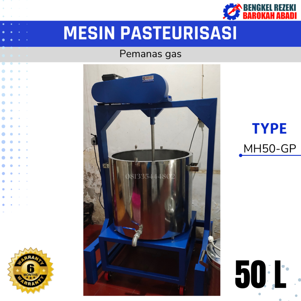 Jual Mesin Pasteurisasi Susu Sari Buah Minuman Cream Kapasitas Liter