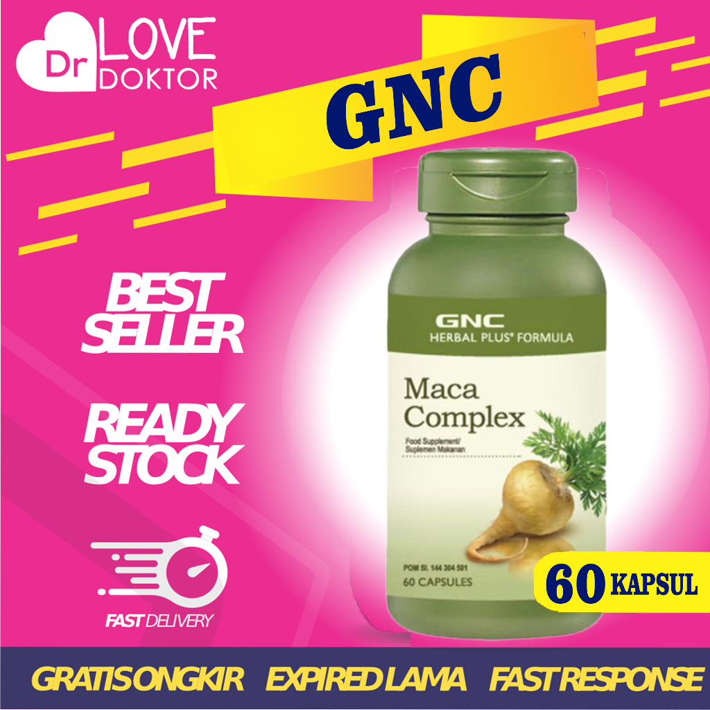 Jual GNC HERBAL PLUS FORMULA MACA COMPLEX KEBUGARAN GAIRAH SUAMI ISTRI