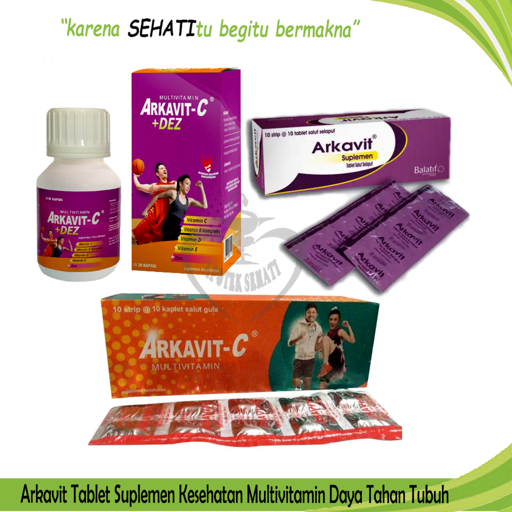 Jual Arkavit Tablet Suplemen Kesehatan Multivitamin Daya Tahan Tubuh