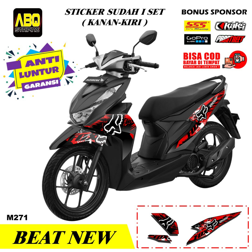 Jual Striping Stiker Honda Beat New Deluxe Shopee