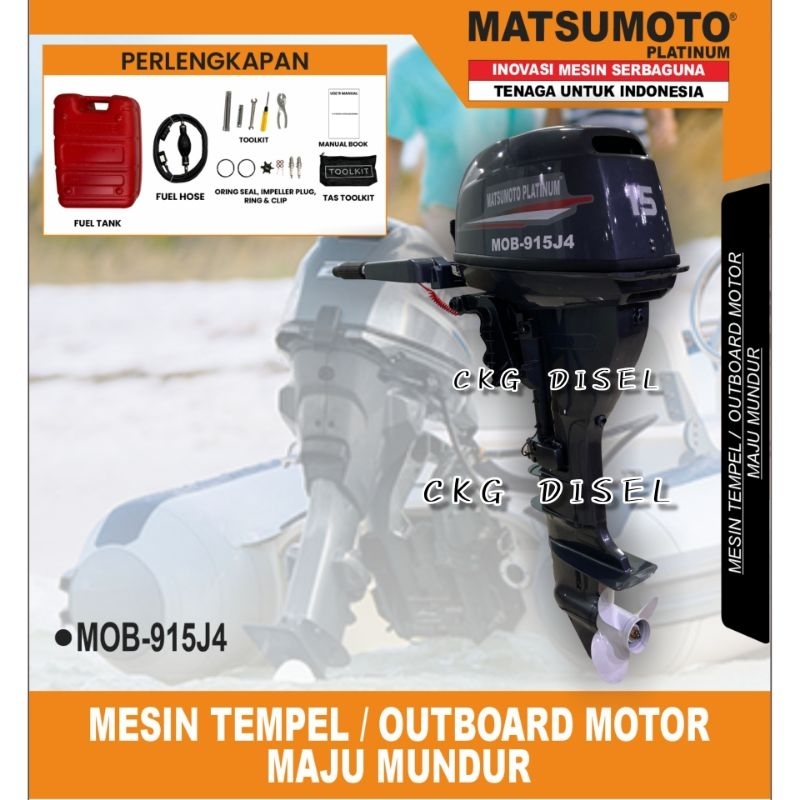 Jual Mesin Tempel Outboard Matsumoto Tak Mob J Hp Maju Mundur