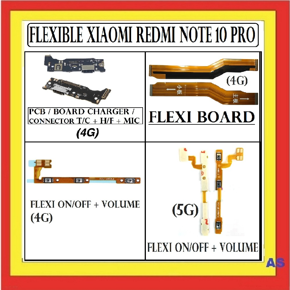 Jual FLEXIBLE XIAOMI REDMI NOTE 10 PRO FLEXI BOARD PCB PAPAN CHARGER