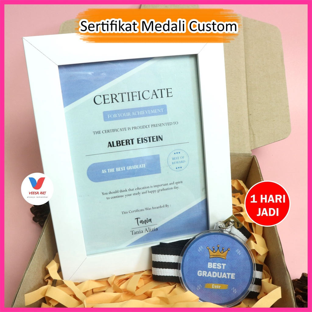 Jual Kado Award Sertifikat Medali Custom Giftbox Kado Wisuda Hadiah