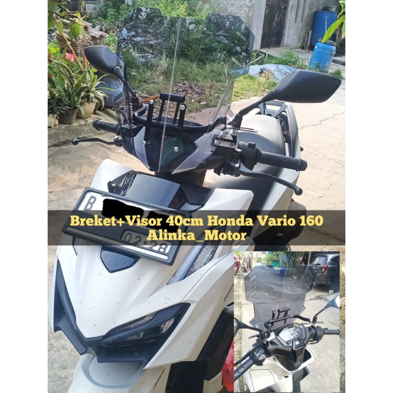 Jual Paket Breket Visor Cm V Honda New Vario Windshield Visor