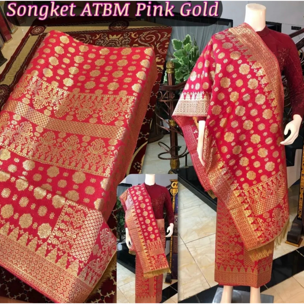 Jual BEST SELLER Songket ATBM Songket Tenun Mesin Palembang Cantik