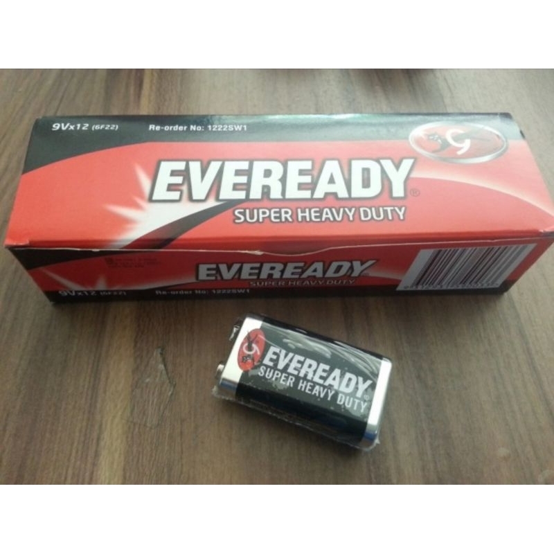 Jual Baterai Eveready Kotak V Hitam Super Heavy Duty Shopee Indonesia