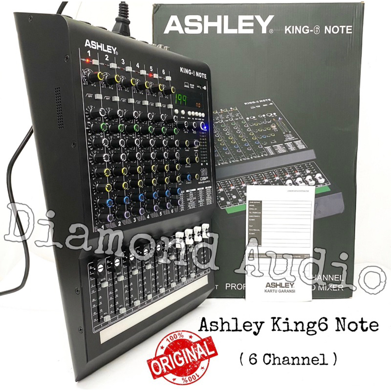 Jual Mixer Audio Ashley King6 Note Usb Bluetooth Original Mixing 6