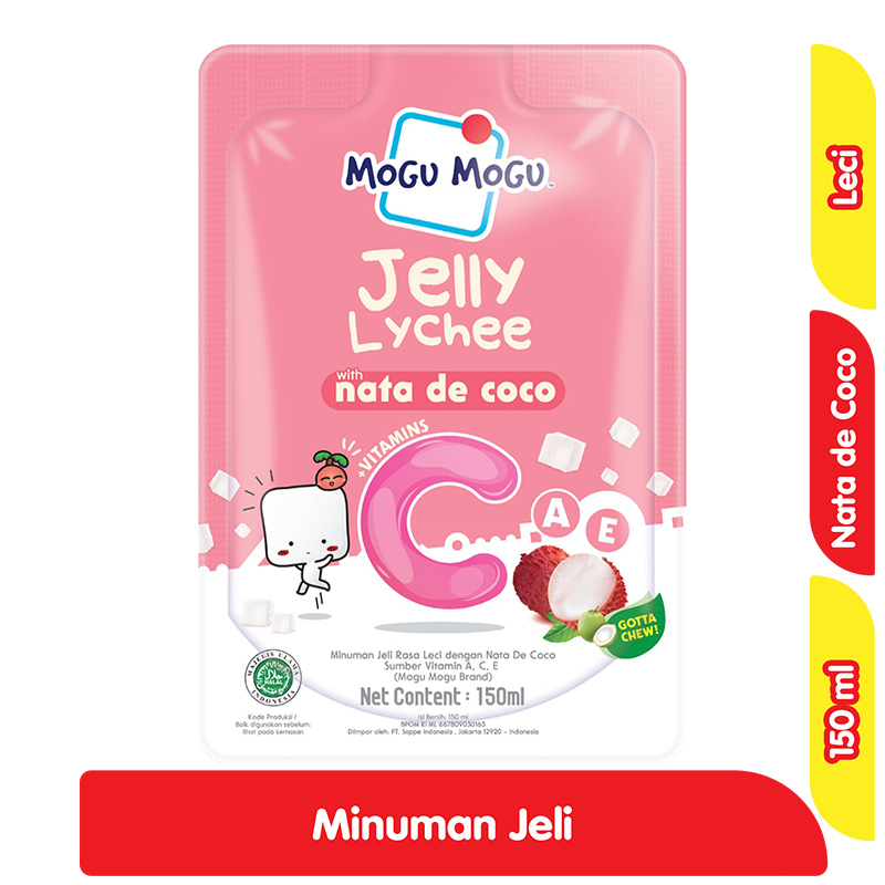 Jual Mogu Mogu Jelly Leci With Nata De Coco Ml Shopee Indonesia