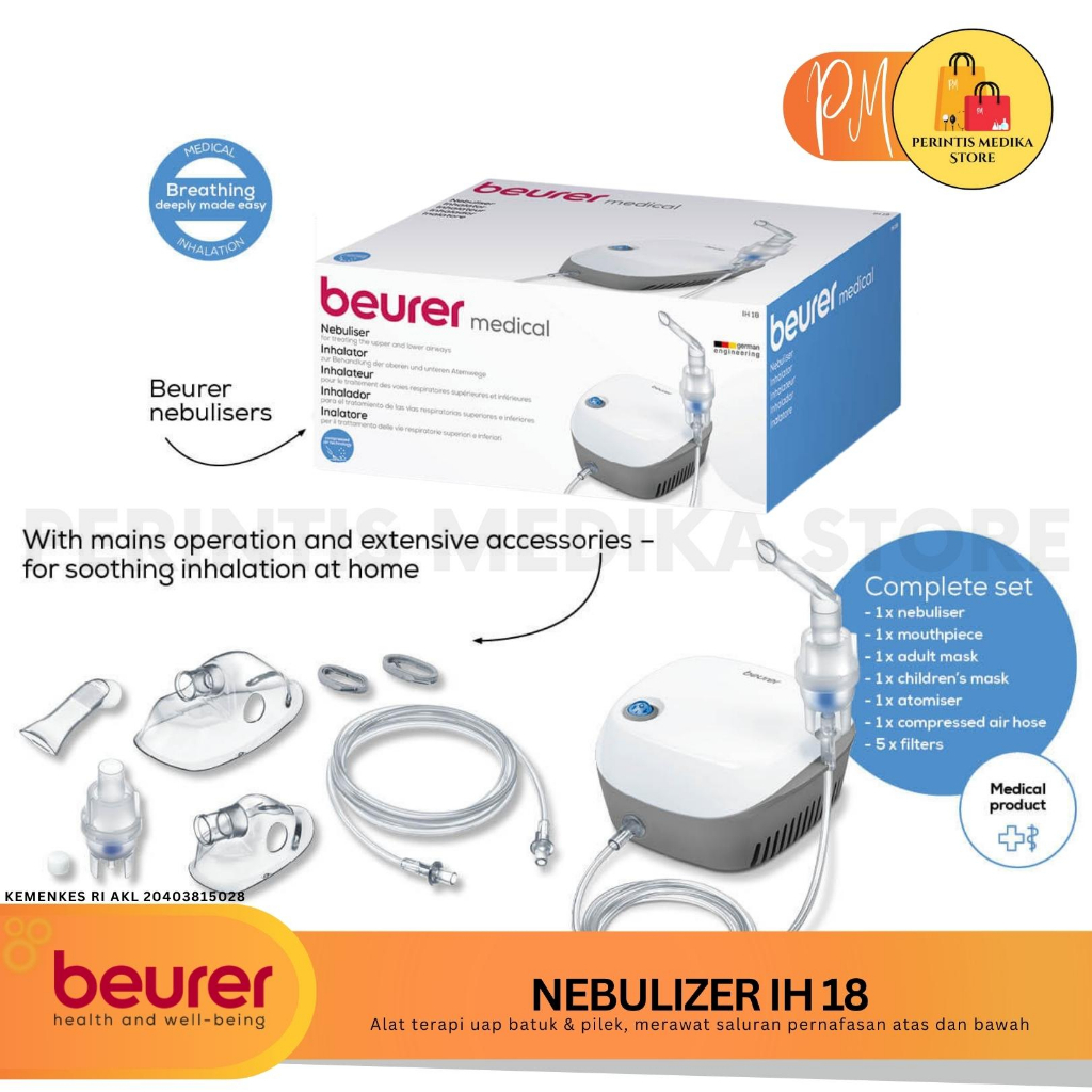 Jual Beurer IH 18 Nebulizer L Alat Terapi Uap Saluran Pernapasan Atas