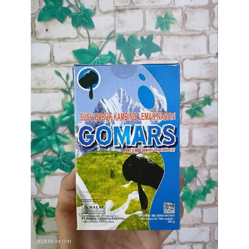 Jual Susu Bubuk Kambing Lemak Nabati Gomars Rasa Original Dan Coklat