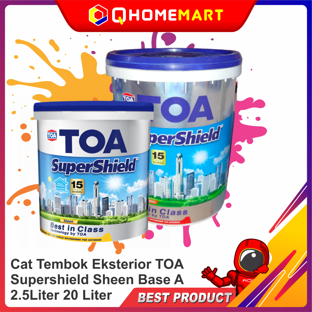 Jual Cat Tembok Eksterior Toa Supershield Sheen Base A L Liter