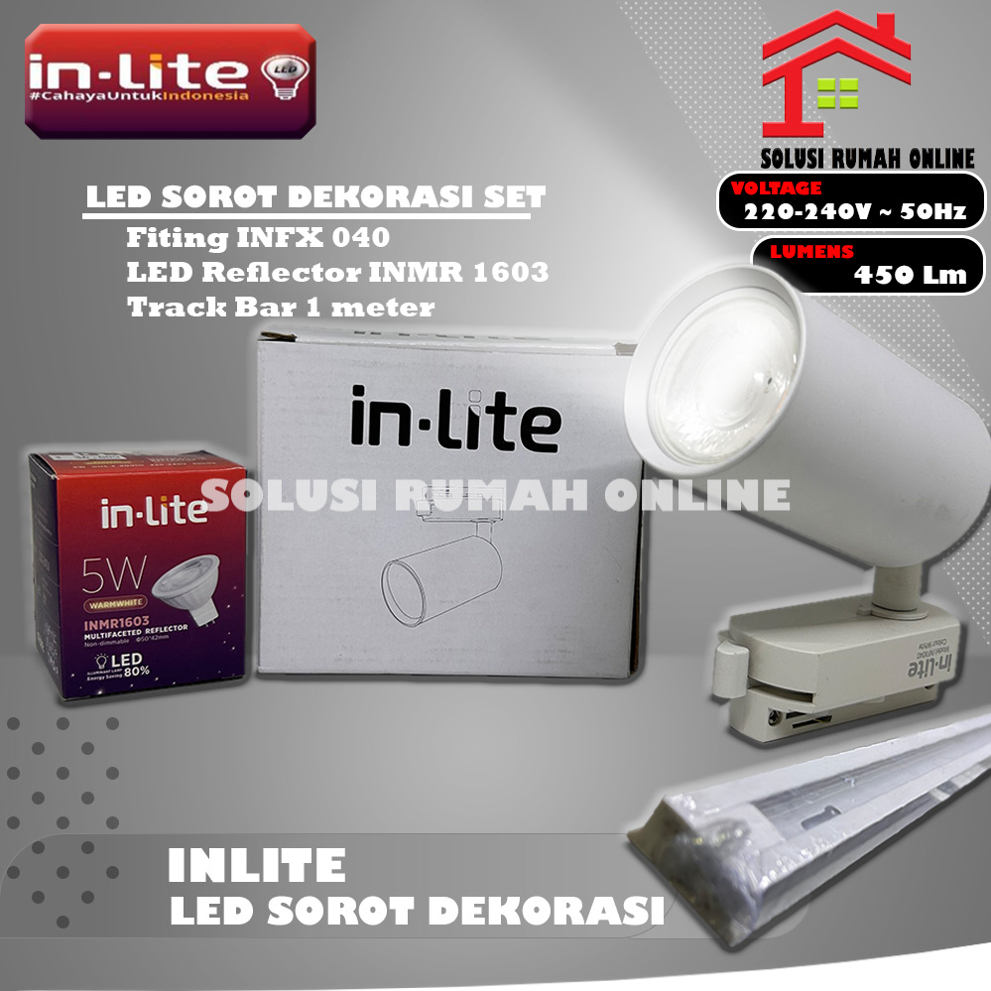 Jual Lampu Led Dekorasi Sorot Set Inlite Etalase Track Bar Lamp Mr